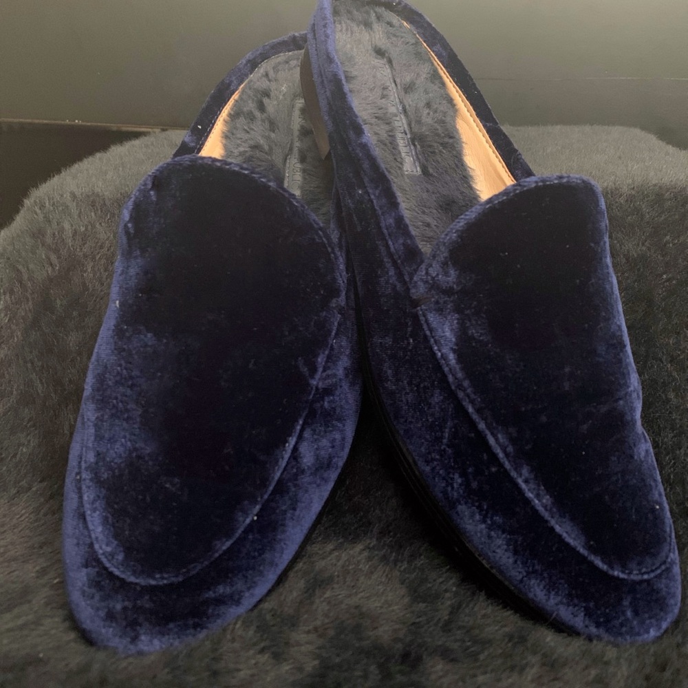 Velvet Blue Loafers